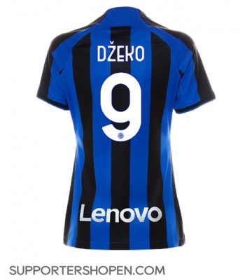 Inter Milan Edin Dzeko #9 Hemma Matchtröja Dam 2022-23 Kortärmad